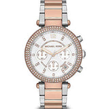 Michael Kors Parker White Dial Two Tone Steel Strap Watch for Women - MK5820 Authentic Buy Shop Now