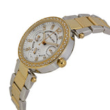 Michael Kors Parker White Dial Two Tone Steel Strap Watch for Women - MK6055 Authentic Buy Shop Now