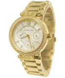 Michael Kors Parker White Dial Gold Steel Strap Watch for Women - MK6056 Authentic Buy Shop Now