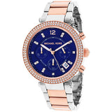 Michael Kors Parker Blue Dial Two Tone Steel Strap Watch for Women - MK6141 Authentic Buy Shop Now