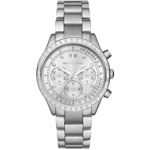 Michael Kors Brinkley Diamonds Silver Dial Silver Steel Strap Watch for Women - MK6186 Authentic Buy Shop Now