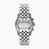 Michael Kors Lexington Chronograph Purple Dial Silver Steel Strap Watch For Women - MK6223 Authentic Buy Shop Now