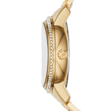 Michael Kors Whitley Analog Diamonds Gold Dial Gold Steel Strap Watch For Women - MK6227 Authentic Buy Shop Now
