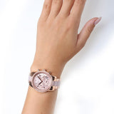 Michael Kors Ritz Chronograph Rose Gold Dial Two Tone Steel Strap Watch for Women - MK6307 Authentic Buy Shop Now
