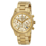 Michael Kors Ritz Gold Dial Gold Steel Strap Watch for Women - MK6356 Authentic Buy Shop Now