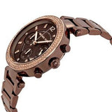Michael Kors Parker Analog Quartz Brown Dial Brown Steel Strap Watch For Women - MK6378 Authentic Buy Shop Now