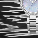 Michael Kors Taryn Mother of Pearl Purple Dial Silver Steel Strap Watch For Women - MK6562 Authentic Buy Shop Now