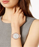 Michael Kors Sofie Chronograph Mother of Pearl White Dial Rose Gold Steel Strap Watch For Women - MK6576 Authentic Buy Shop Now