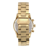 Michael Kors Ritz Chronograph Gold Dial Gold Steel Strap Watch For Women - MK6597 Authentic Buy Shop Now