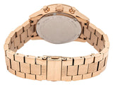 Michael Kors Ritz Chronograph Rose Gold Dial Rose Gold Steel Strap Watch For Women - MK6598 Authentic Buy Shop Now