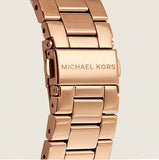 Michael Kors Channing Quartz Rose Gold Dial Rose Gold Steel Strap Watch For Women - MK6624 Authentic Buy Shop Now