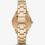 Michael Kors Runway Quartz Black Dial Gold Steel Strap Watch For Women - MK6682 Authentic Buy Shop Now