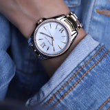 Michael Kors Whitney Quartz White Dial Two Tone Steel Strap Watch For Women - MK6686 Authentic Buy Shop Now