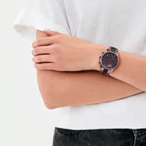 Michael Kors Ritz Chronograph Purple Dial Purple Steel Strap Watch For Women - MK6720 Authentic Buy Shop Now