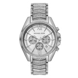 Michael Kors Whitney Chronograph Crystals Silver Dial Silver Steel Strap Watch For Women - MK6728 Authentic Buy Shop Now