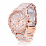 Michael Kors Ritz Three-Hand Glitz Rose Gold Dial Rose Gold Steel Strap Watch for Women - MK6748 Authentic Buy Shop Now