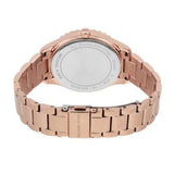 Michael Kors Layton Three Hand Pink Dial Rose Gold Steel Strap Watch For Women - MK6848 Authentic Buy Shop Now