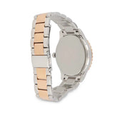 Michael Kors Layton Three Hand Mother of Pearl White Dial Two Tone Steel Strap Watch For Women - MK6849 Authentic Buy Shop Now