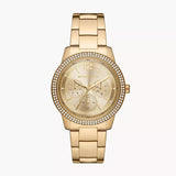 Michael Kors Tibby Chronograph Gold Dial Gold Steel Strap Watch For Women - MK6927 Authentic Buy Shop Now