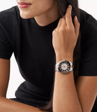 Michael Kors Runway Quartz Black Dial Two Tone Steel Strap Watch For Women - MK6960 Authentic Buy Shop Now