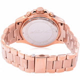 Michael Kors Everest Chronograph Black Dial Rose Gold Steel Strap Watch for Women - MK6972 Authentic Buy Shop Now