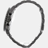 Michael Kors Everest Chronograph Black Dial Grey Steel Strap Watch For Women - MK6974 Authentic Buy Shop Now