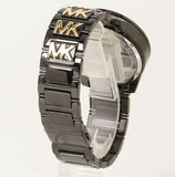 Michael Kors Wren Chronograph Black Dial Two Tone Steel Strap Watch for Women - MK6978 Authentic Buy Shop Now