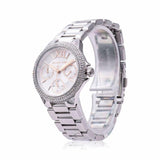 Michael Kors Camille Chronograph White Dial Silver Steel Strap Watch For Women - MK7198 Authentic Buy Shop Now