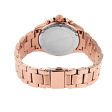 Michael Kors Everest Chronograph Silver Dial Rose Gold Steel Strap Watch For Women - MK7213 Authentic Buy Shop Now