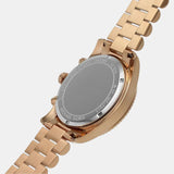 Michael Kors Lexington Chronograph Grey Dial Rose Gold Steel Strap Watch For Women - MK7217 Authentic Buy Shop Now