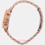 Michael Kors Lexington Chronograph Grey Dial Rose Gold Steel Strap Watch For Women - MK7217 Authentic Buy Shop Now