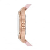 Michael Kors Mini Lennox Three-Hand Rose Gold Dial Pink Silicone Strap Watch For Women - MK7282 Authentic Buy Shop Now