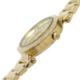 Michael Kors Parker Analog Crystals Gold Dial Gold Steel Strap Watch For Women - MK7283 Authentic Buy Shop Now