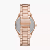 Michael Kors Runway Three-Hand Silver Dial Rose Gold Steel Strap Watch for Women - MK7473 Authentic Buy Shop Now