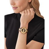 Michael Kors Runway Three-Hand Brown Dial Two Tone Steel Strap Watch for Women - MK7354 Authentic Buy Shop Now