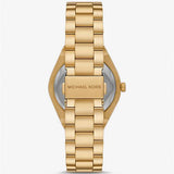 Michael Kors Lennox Three Hand Gold Dial Gold Steel Strap Watch For Women - MK7289 Authentic Buy Shop Now