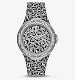 Michael Kors Lennox Analog Crystals Silver Dial Silver Steel Strap Watch For Women - MK7408 Authentic Buy Shop Now