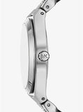 Michael Kors Lennox Pave Three-Hand Crystals Silver Dial Silver Steel Strap Watch for Women - MK7488 Authentic Buy Shop Now