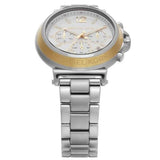 Michael Kors Maren Chronograph Silver Dial Silver Steel Strap Watch for Women - MK7495 Authentic Buy Shop Now