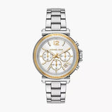 Michael Kors Maren Chronograph Silver Dial Silver Steel Strap Watch for Women - MK7495 Authentic Buy Shop Now