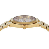 Michael Kors Lennox Three-Hand Gold Dial Gold Steel Strap Watch for Women - MK7500 Authentic Buy Shop Now