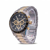 Michael Kors Layton Chronograph Black Dial Two Tone Steel Strap Watch For Men - MK8784 Authentic Buy Shop Now