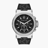 Michael Kors Dylan Chronograph Black Dial Black Rubber Strap Watch For Men - MK8903 Authentic Buy Shop Now