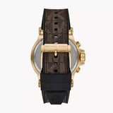 Michael Kors Dylan Chronograph Black Dial Brown Rubber Strap Watch For Men - MK8904 Authentic Buy Shop Now