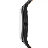Michael Kors Slim Runway Black Dial Black Leather Strap Watch For Men - MK8908 Authentic Buy Shop Now