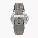 Michael Kors Dylan Chronograph Grey Dial Grey PVC Strap Watch For Men - MK8935 Authentic Buy Shop Now