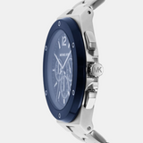 Michael Kors Lennox Chronograph Blue Dial Silver Steel Strap Watch For Men - MK8938 Authentic Buy Shop Now