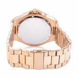 Michael Kors Lennox Three-Hand Quartz Gold Dial Gold Steel Strap Watch For Men - MK8939 Authentic Buy Shop Now