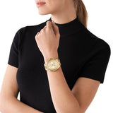 Michael Kors Lexington Quartz Gold Dial Gold Steel Strap Watch For Men - MK8947 Authentic Buy Shop Now