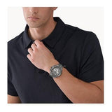 Michael Kors Lennox Chronograph Quartz Grey Dial Grey Steel Strap Watch For Men - MK9102 Authentic Buy Shop Now